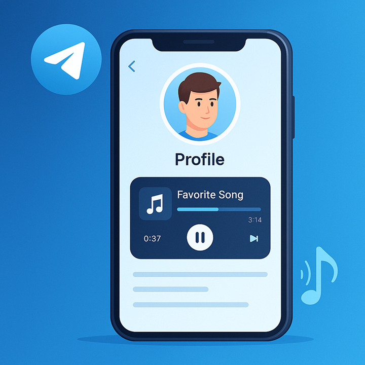 آموزش گذاشتن آهنگ روی پروفایل تلگرام + حذف و مدیریت موزیک‌ها